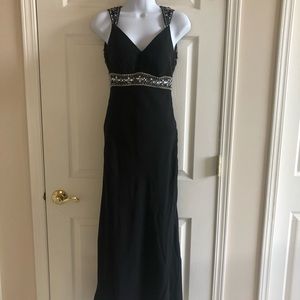 Faviana Couture Black Sequin Gown